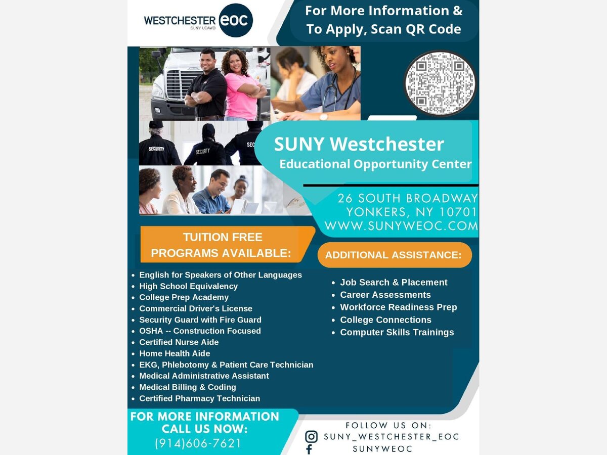 GET THAT FREE TRAINING Westchester Community College (WCC) Fall 2022