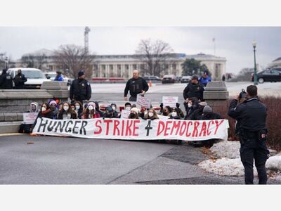YONKERS: Congressman Jamaal Bowman Among 28 Arrested At Peaceful Voting Rights Protest