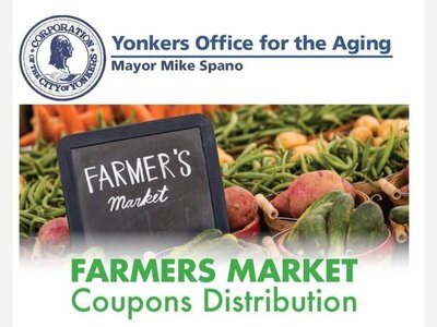 Mayor Mike Spano And The Yonkers Office For The Aging Will Distribute Farmers Market Coupons To Seniors