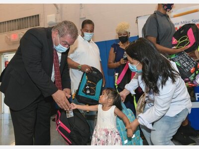 YONKERS: Mayor's Annual Backpack to School Donation Drive Was A Success 