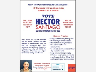 FROM THE DESK OF: Community Activist Hector  The Connector  Santiago