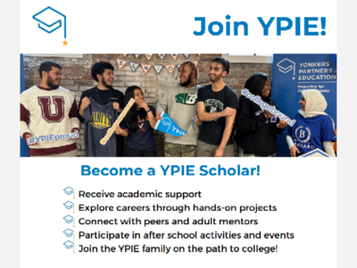 BECOME A YPIE SCHOLAR: Extra Help Is Available In The City Of Yonkers