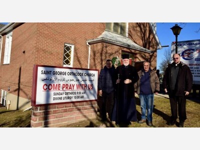 HIS EMINENCE: Archbishop Elpidophoros of America Makes Pastoral Visit to St. George Orthodox Church