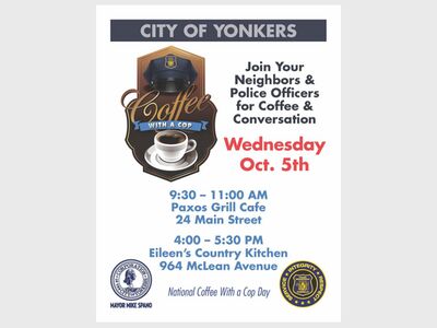 YONKERS POLICE DEPARTMENT: Coffee With A Cop