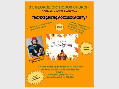 YONKERS CELEBRATION: A Community Thanksgiving Potluck Party